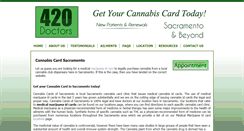 Desktop Screenshot of cannabiscardsacramento.com